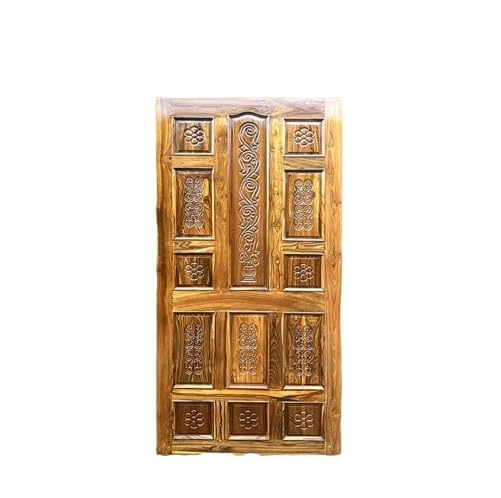 Royal Furniture M.P. Sagwan Teak Wood Door | 30mm Thick Polished Wooden Door
