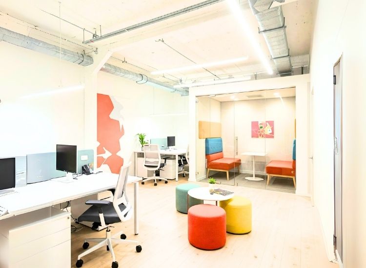 5. Open Floor Concept in Small Space Office
