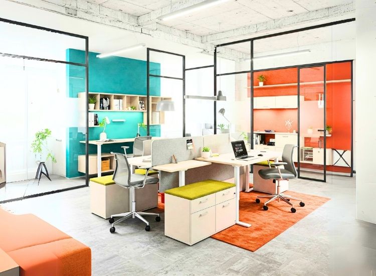 5.1. Open Floor Concept For Small Space Office