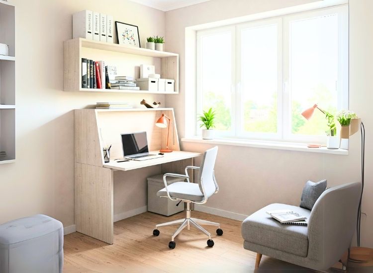 6. Foldable And Drop Leaf Desk For Small Office