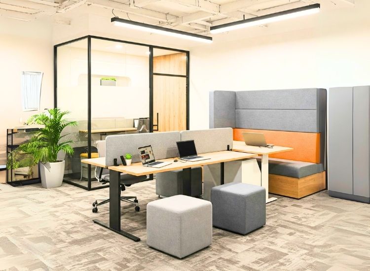 7. Modular Furniture For Flexible Small Space Office