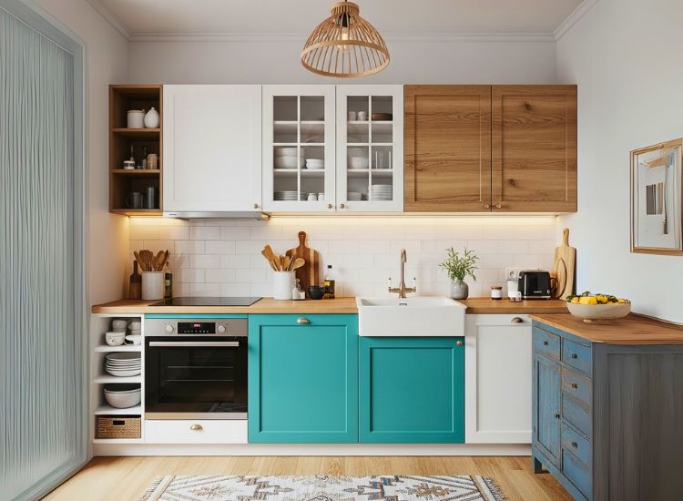 "Modern kitchen design example illustrating a popular kitchen design style and innovative kitchen design idea."