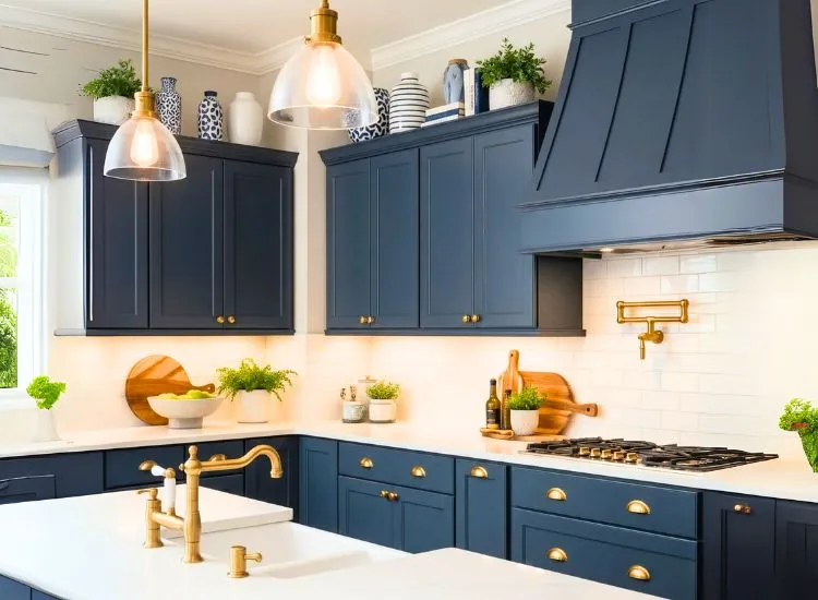 Green modular kitchen cabinets make a bold kitchen and cabinet statement with fresh design of kitchen furniture.