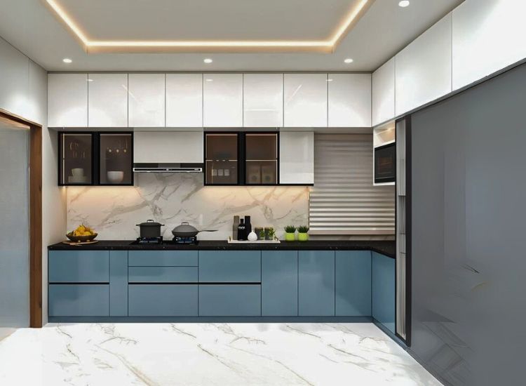Stylish modular kitchen reflecting vastu tips for modular kitchen with balanced stove and sink placement