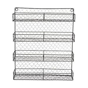 Double Shelf Depth Spice Rack - Rustic