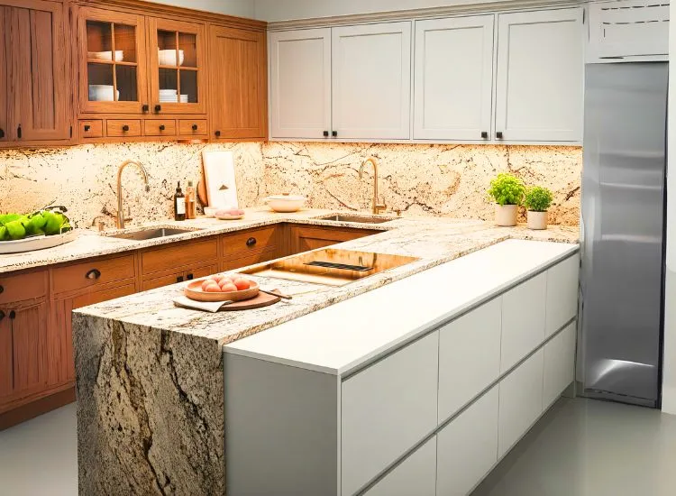 Stylish countertops for modular kitchen and interior design, combining durability with sleek, modern aesthetics.