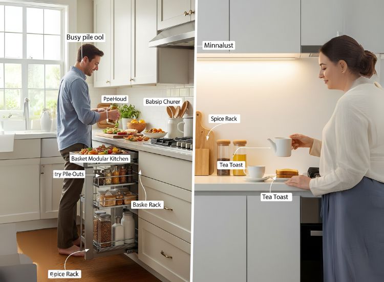 Focus on your daily kitchen routine with smart modular kitchen accessories and handy accessories for modular kitchen.