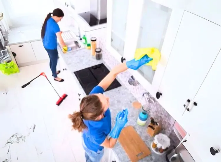 Tips for easy cleaning and maintenance of modular kitchen design with built-in units for a sleek, durable kitchen.
