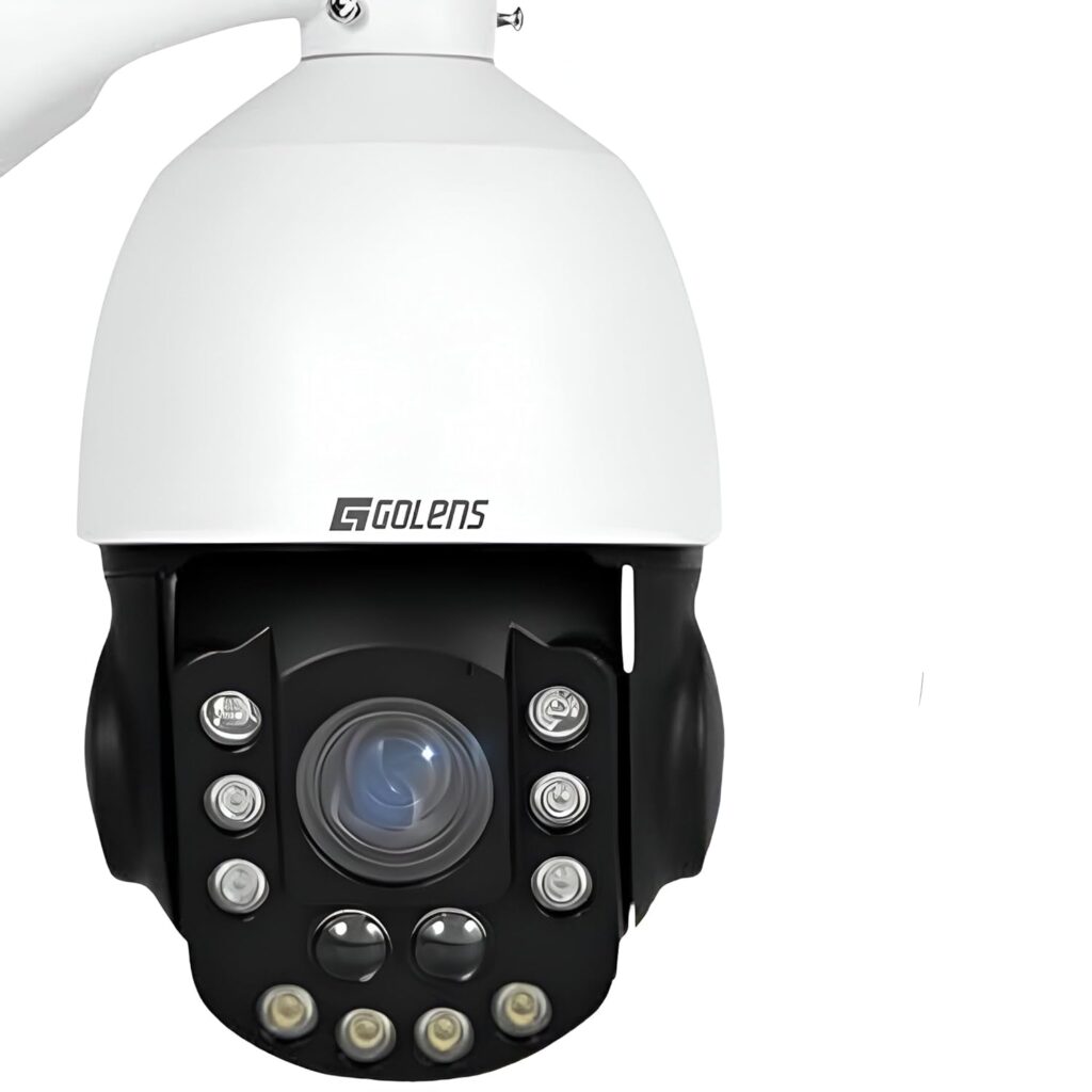 Golens V44N 5MP PTZ IP Camera, 20x Optical Zoom, Auto-Tracking, POE+ Power, Two-Way Audio