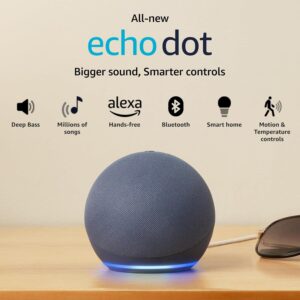 Amazon Echo Dot (5th Gen) | Smart speaker with Bigger sound, Motion Detection