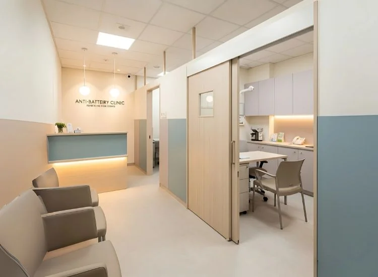 Medical clinic design ideas combining hygienic materials with warm aesthetics—perfect clinic interior design ideas that balance safety and style.