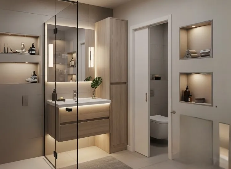 Slim Storage Cabinets Pocket Doors