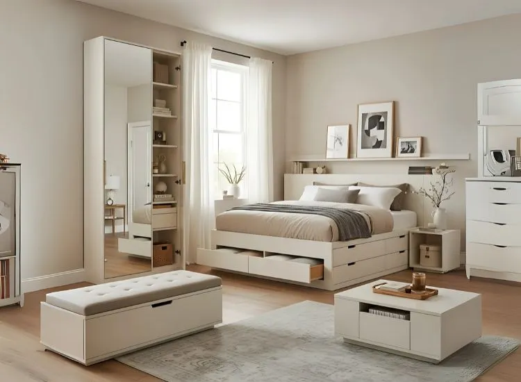Studio flat furnishing ideas with hidden storage hacks from designers — clever studio apartment decorating ideas for stylish, space-smart living.