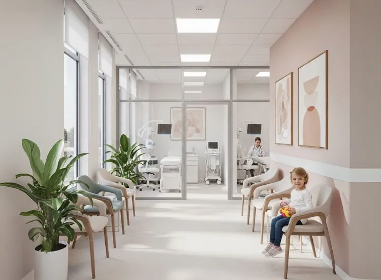 Soothing clinic interior designs showcasing how thoughtful interior design for clinic spaces can transform patient experience and well-being.
